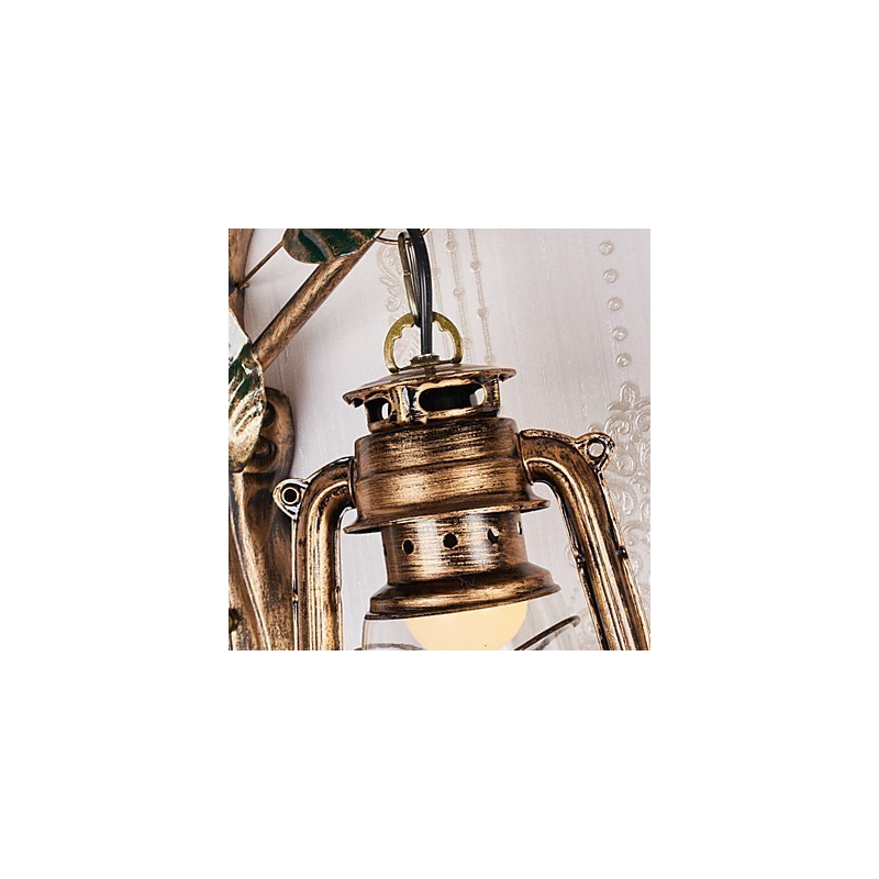 Applique da parete rustica Lodge Mini uplight dipinta