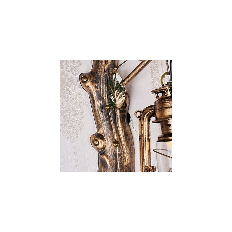 Applique da parete rustica Lodge Mini uplight dipinta