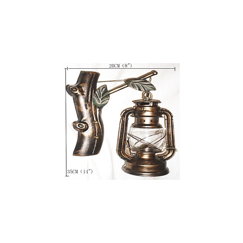 Applique da parete rustica Lodge Mini uplight dipinta