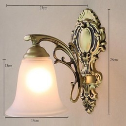Applique da parete Mini rustica/lodge moderna contemporanea country E27