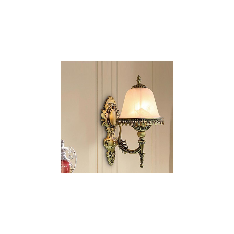 Applique da parete mini rustica moderna contemporanea stile country in metallo e vetro