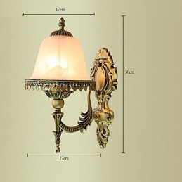 Applique da parete mini rustica moderna contemporanea stile country in metallo e vetro