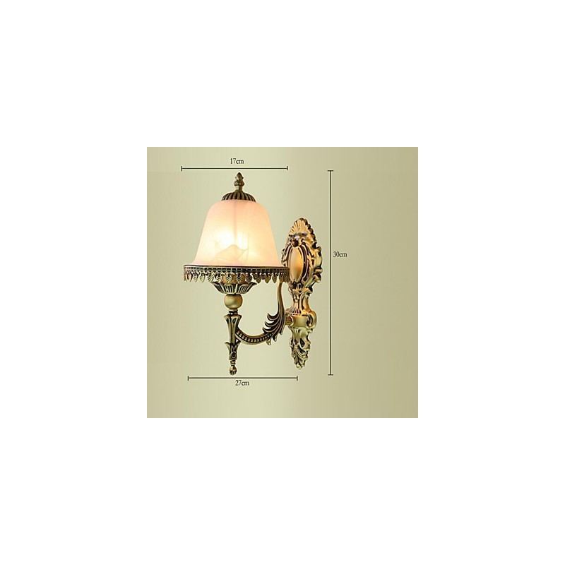 Applique da parete mini rustica moderna contemporanea stile country in metallo e vetro