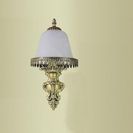 Applique da parete mini rustica moderna contemporanea stile country in metallo e vetro