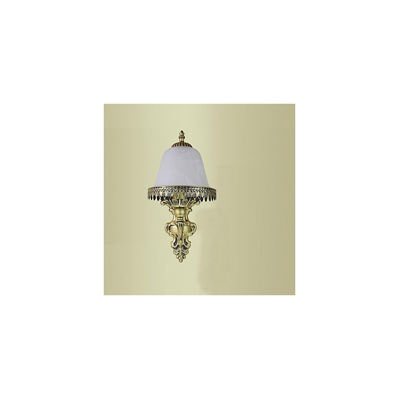 Applique da parete mini rustica moderna contemporanea stile country in metallo e vetro