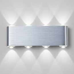 Applique da parete a filo moderna in alluminio con LED integrato