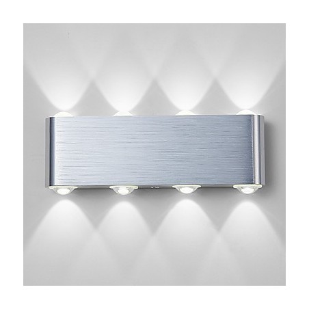 Applique da parete a filo moderna in alluminio con LED integrato