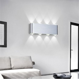 Applique da parete a filo moderna in alluminio con LED integrato
