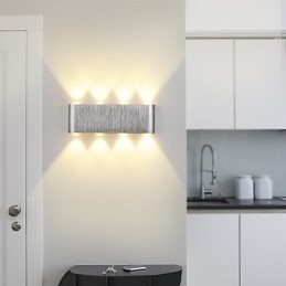 Applique da parete a filo moderna in alluminio con LED integrato