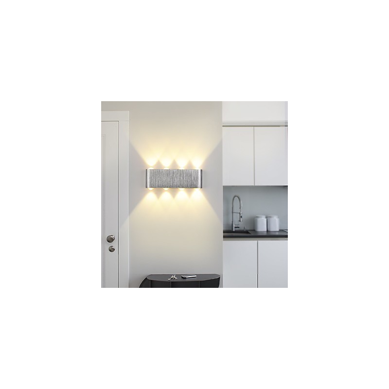 Applique da parete a filo moderna in alluminio con LED integrato