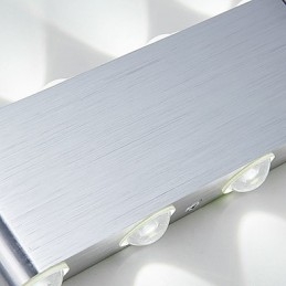 Applique da parete a filo moderna in alluminio con LED integrato