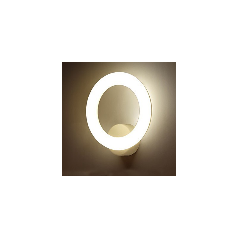 Applique da parete moderna e contemporanea dipinta con luce ambientale LED integrato