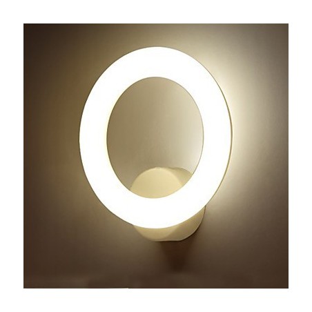 Applique da parete moderna e contemporanea dipinta con luce ambientale LED integrato