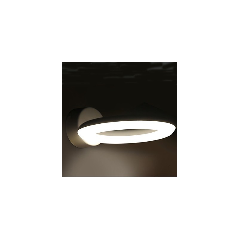 Applique da parete moderna e contemporanea dipinta con luce ambientale LED integrato