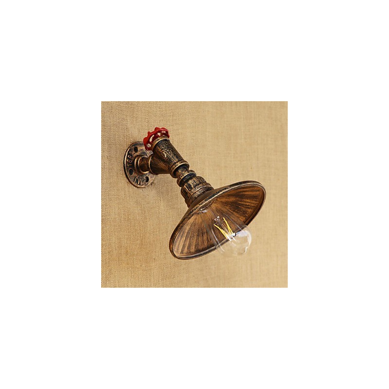 Applique da parete LED Mini country rétro in metallo, lampadina inclusa E26/E27