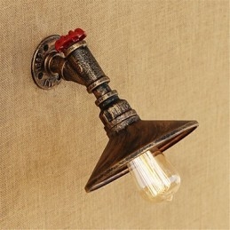 Applique da parete LED Mini country rétro in metallo, lampadina inclusa E26/E27