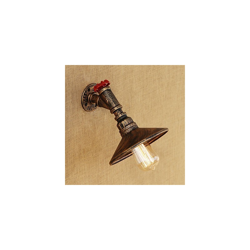 Applique da parete LED Mini country rétro in metallo, lampadina inclusa E26/E27
