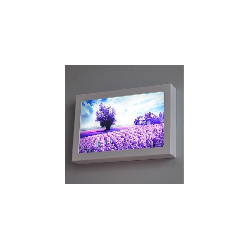Applique da parete LED moderna contemporanea dipinta 12 W luce ambientale 30 x 5 x 20 cm