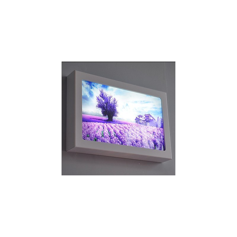 Applique da parete LED moderna contemporanea dipinta 12 W luce ambientale 30 x 5 x 20 cm