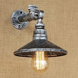 Applique da parete rustica country retrò dipinta mini con luce ambientale