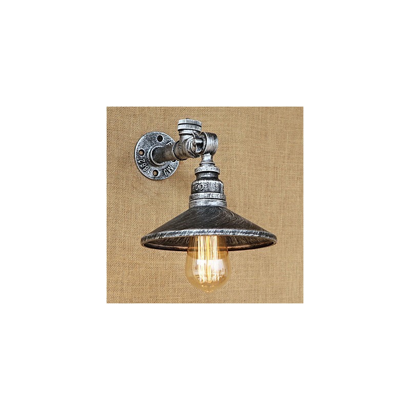 Applique da parete rustica country retrò dipinta mini con luce ambientale