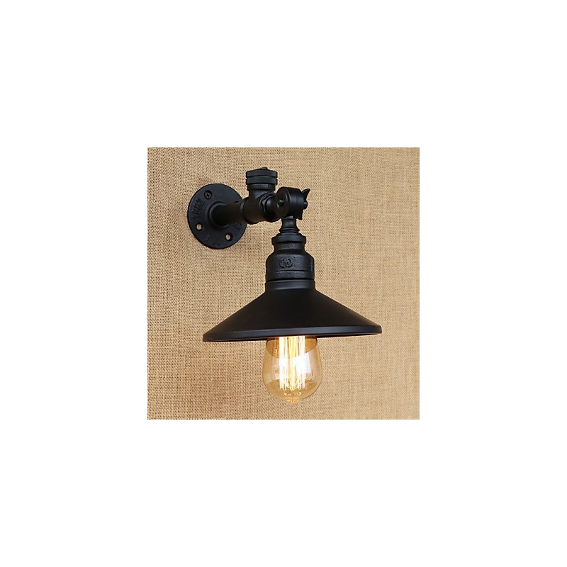 Applique da parete rustica country retrò dipinta mini con luce ambientale