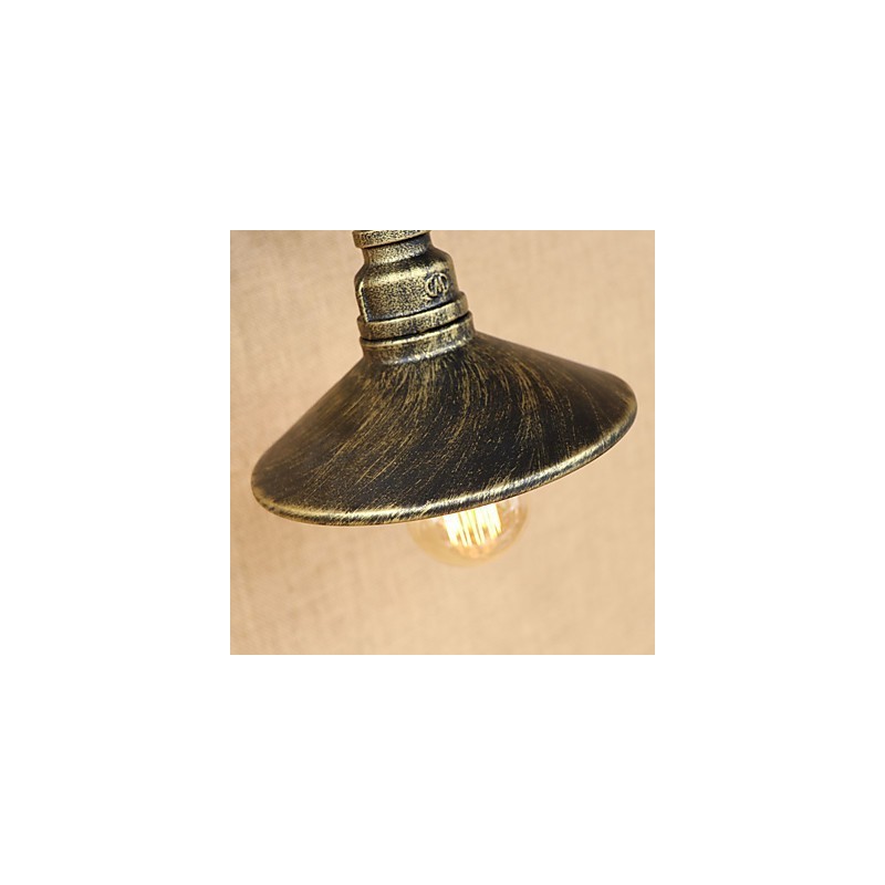 Applique da parete rustica country retrò dipinta mini con luce ambientale