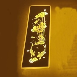 Applique da parete moderna e contemporanea, luce ambientale, LED integrato 22 W, 18 x 3 x 47 cm