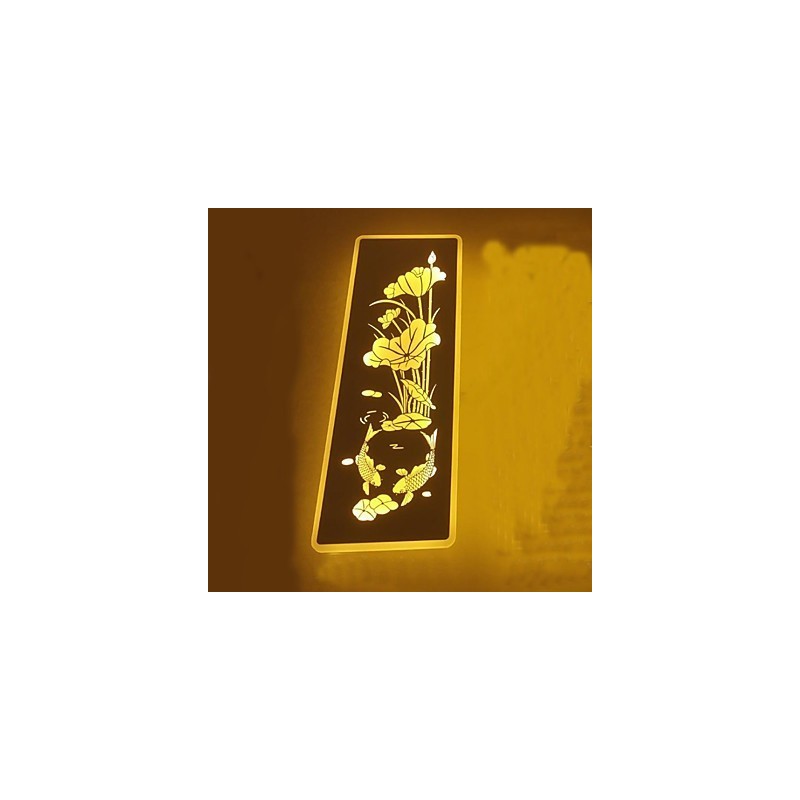 Applique da parete moderna e contemporanea, luce ambientale, LED integrato 22 W, 18 x 3 x 47 cm