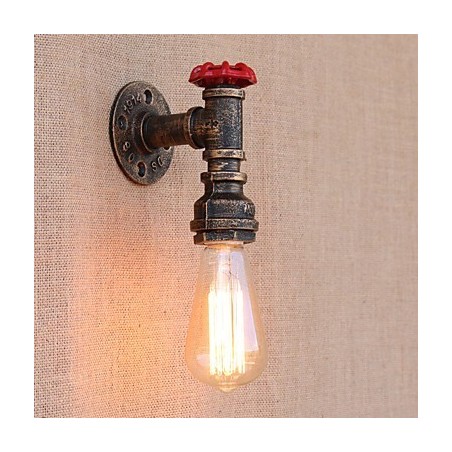 Applique da parete country retrò mini con luce ambientale e finitura dipinta