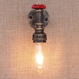 Applique da parete country retrò mini con luce ambientale e finitura dipinta