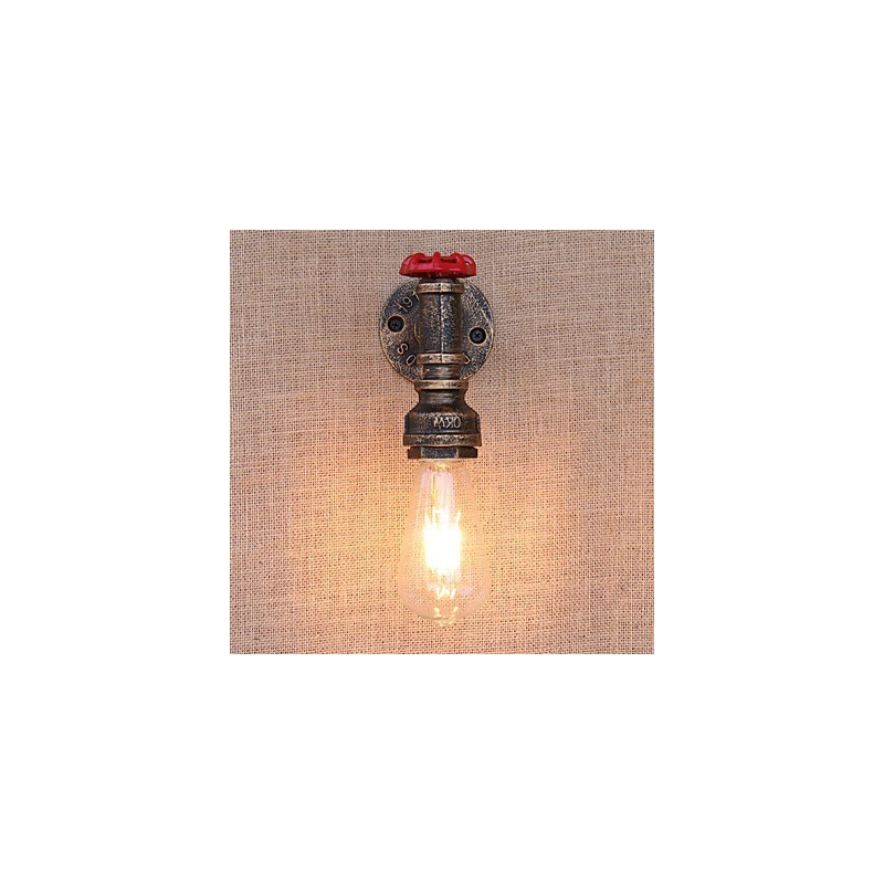 Applique da parete country retrò mini con luce ambientale e finitura dipinta