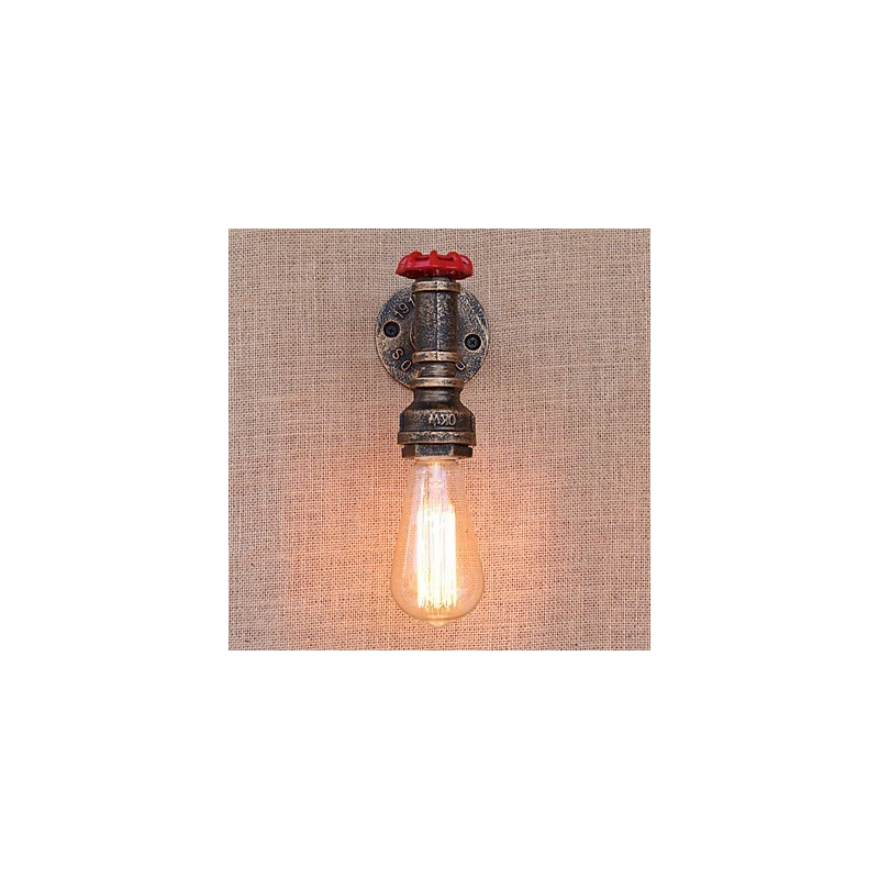 Applique da parete country retrò mini con luce ambientale e finitura dipinta