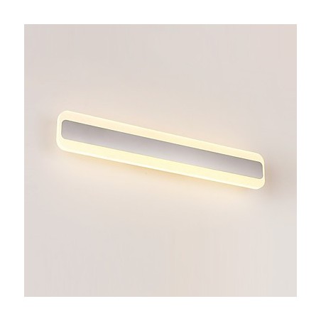Applique da bagno moderna cromata con LED integrato 14 W 40 cm