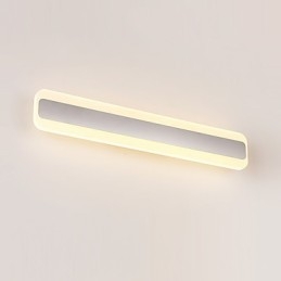 Applique da bagno moderna cromata con LED integrato 20 W 60 cm