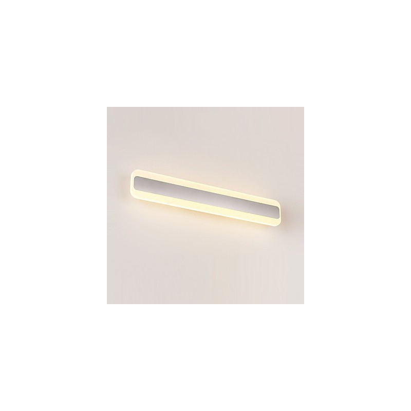 Applique da bagno moderna cromata con LED integrato 20 W 60 cm