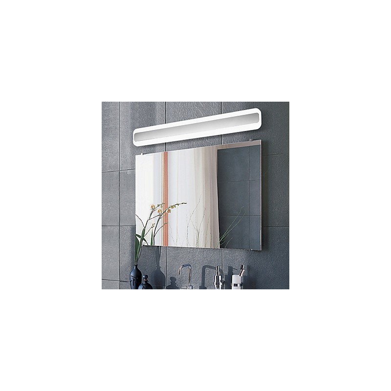 Applique da bagno moderna cromata con LED integrato 20 W 60 cm