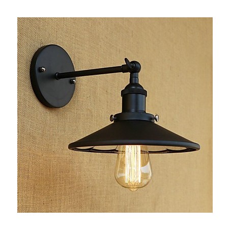 Applique da parete country retrò mini dipinta con luce ambientale E26/E27