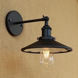 Applique da parete country retrò mini dipinta con luce ambientale E26/E27