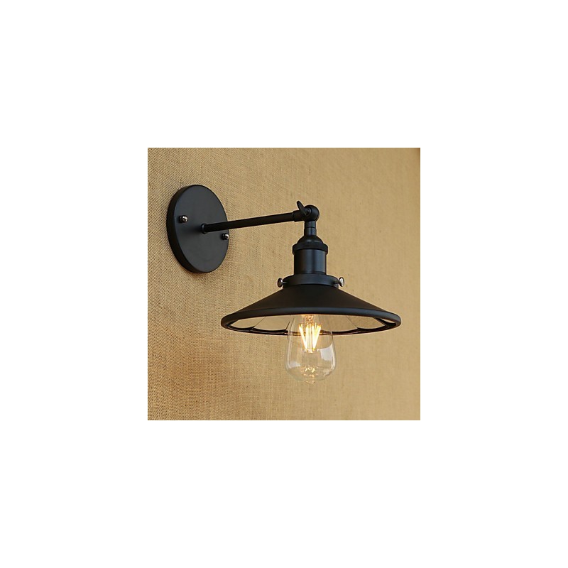 Applique da parete country retrò mini dipinta con luce ambientale E26/E27