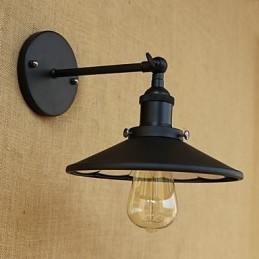 Applique da parete country retrò mini dipinta con luce ambientale E26/E27