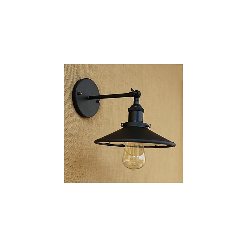 Applique da parete country retrò mini dipinta con luce ambientale E26/E27