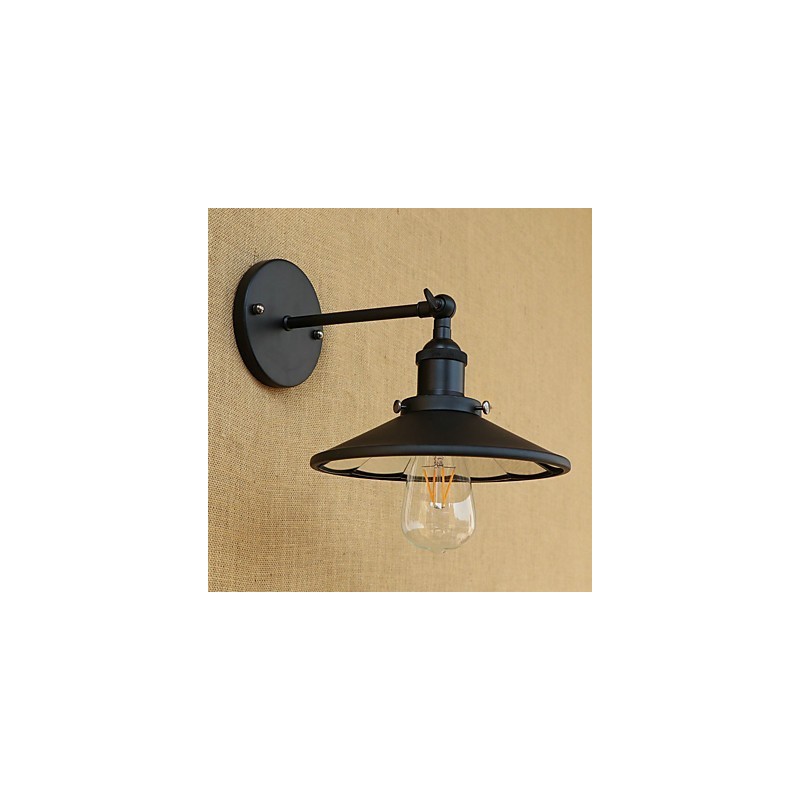 Applique da parete country retrò mini dipinta con luce ambientale E26/E27