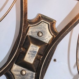 Applique da parete retrò stile americano per camera da letto, braccio oscillante, metallo