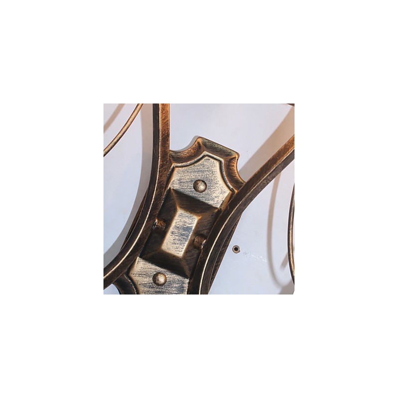 Applique da parete retrò stile americano per camera da letto, braccio oscillante, metallo