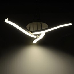Plafoniera a filo moderna e contemporanea bianca LED integrato 45W 72,5 cm