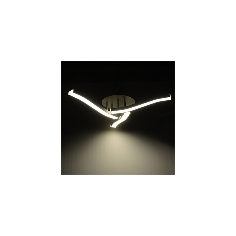 Plafoniera a filo moderna e contemporanea bianca LED integrato 45W 72,5 cm