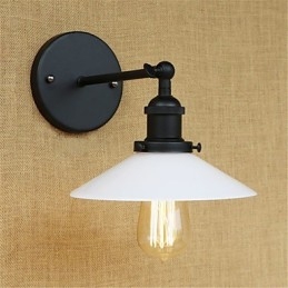 Applique da parete retrò country moderna dipinta con lampadina E26/E27 40 W