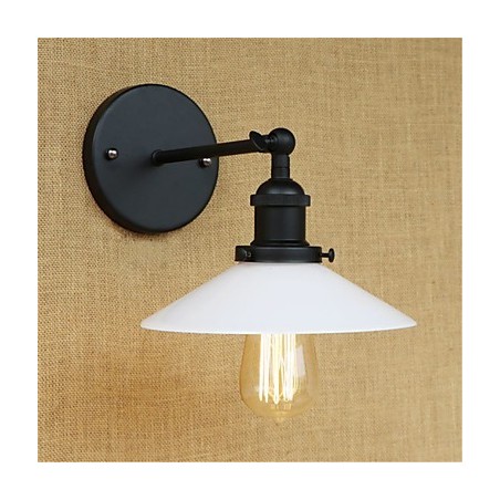 Applique da parete retrò country moderna dipinta con lampadina E26/E27 40 W