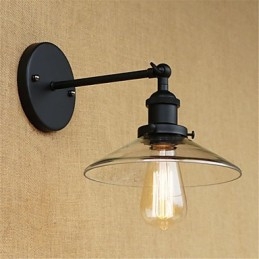 Applique da parete retrò country moderna dipinta con lampadina E26/E27 40 W